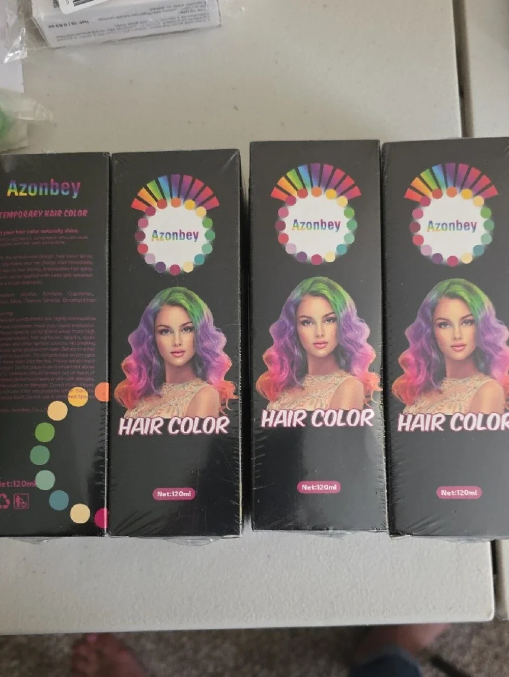 Multi-Tone Hair Color - Pink, Purple & Green